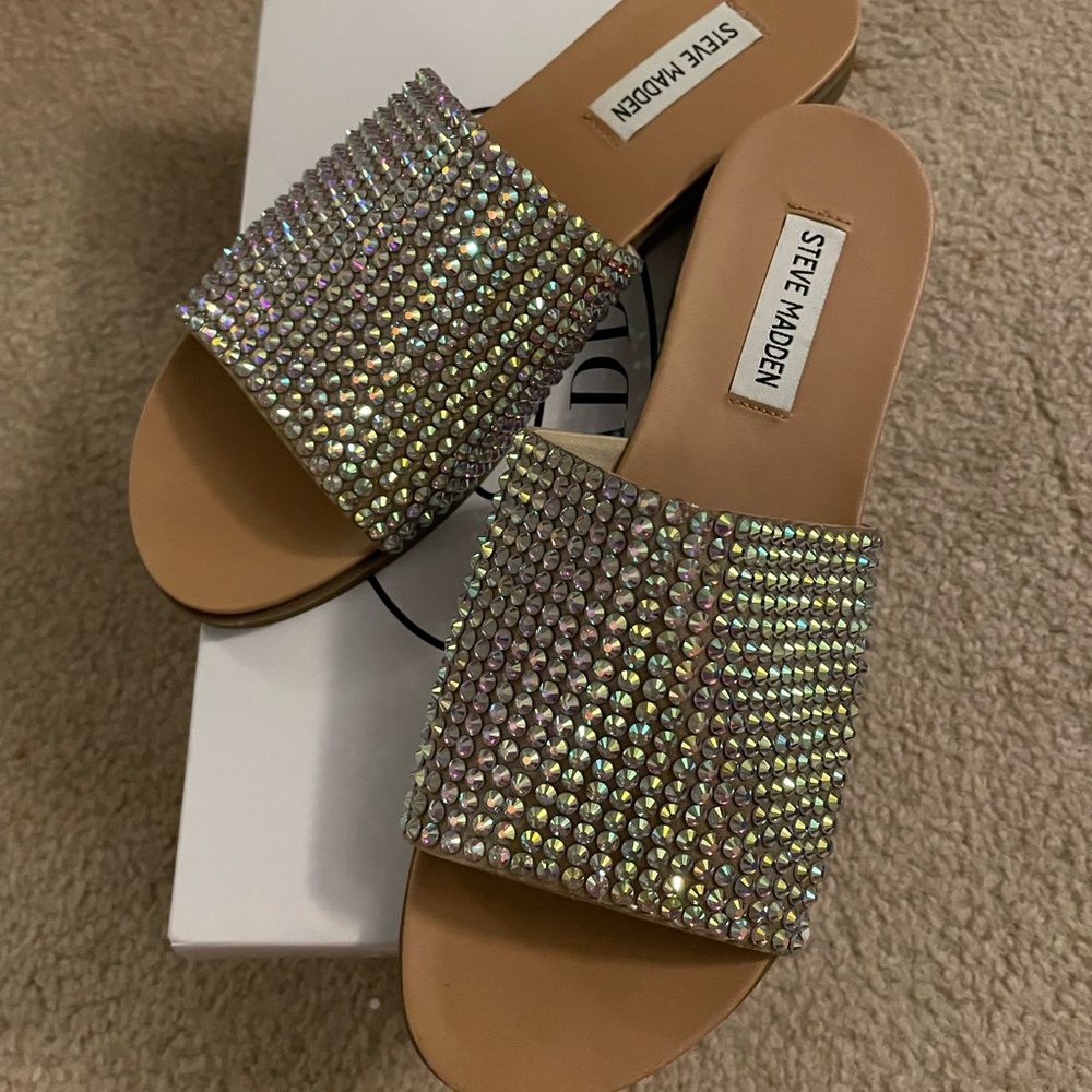 Steve Madden - Klora Rhinestone Slides